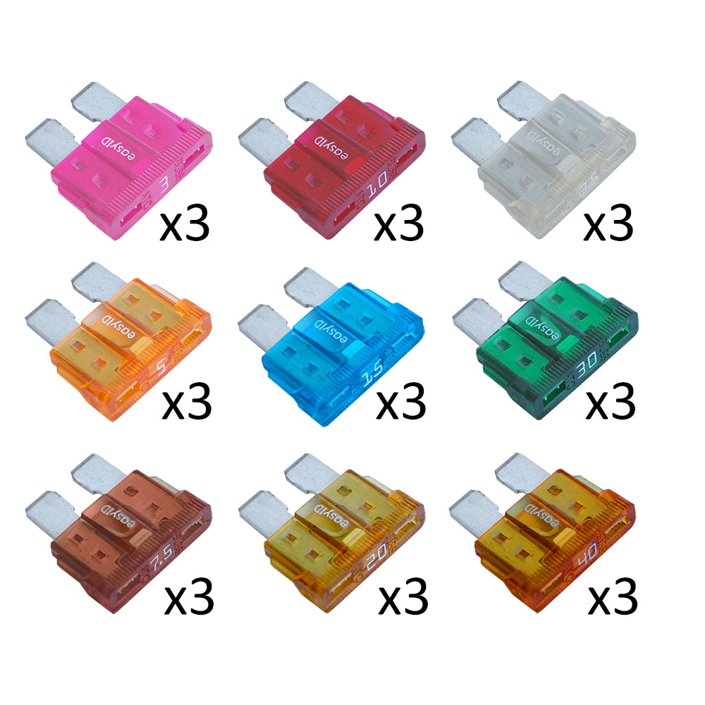 Blue Sea easyID ATC Fuse Kit, 30-Piece