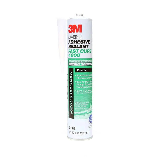 3M 4200 Fast Cure Polyurethane/Adhesive Sealant, Black Model # 593139 Mfg # 6564