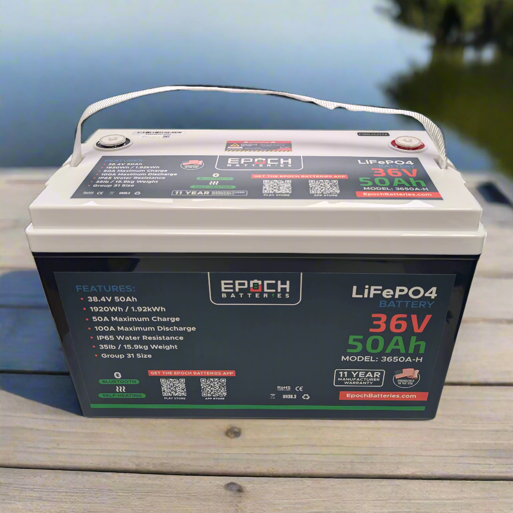 36V 50Ah Essential Series LiFePO4 Battery (1.92kWh) — image 2