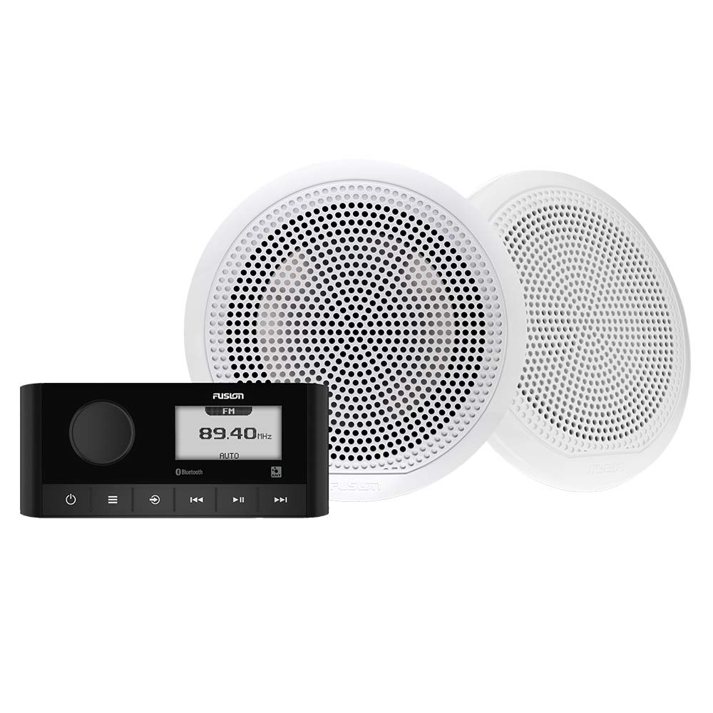 Fusion MS-RA60 Marine Stereo & 6.5" EL Classic Speaker Kit (010-02405-50)