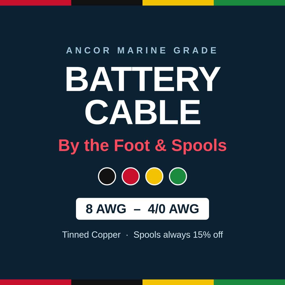 Custom Ancor battery cable