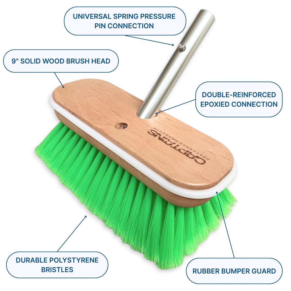 Medium boat brush features