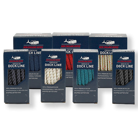 Premium Dock Line - NAVY - 5/8" x 35' - Double Braid Nylon