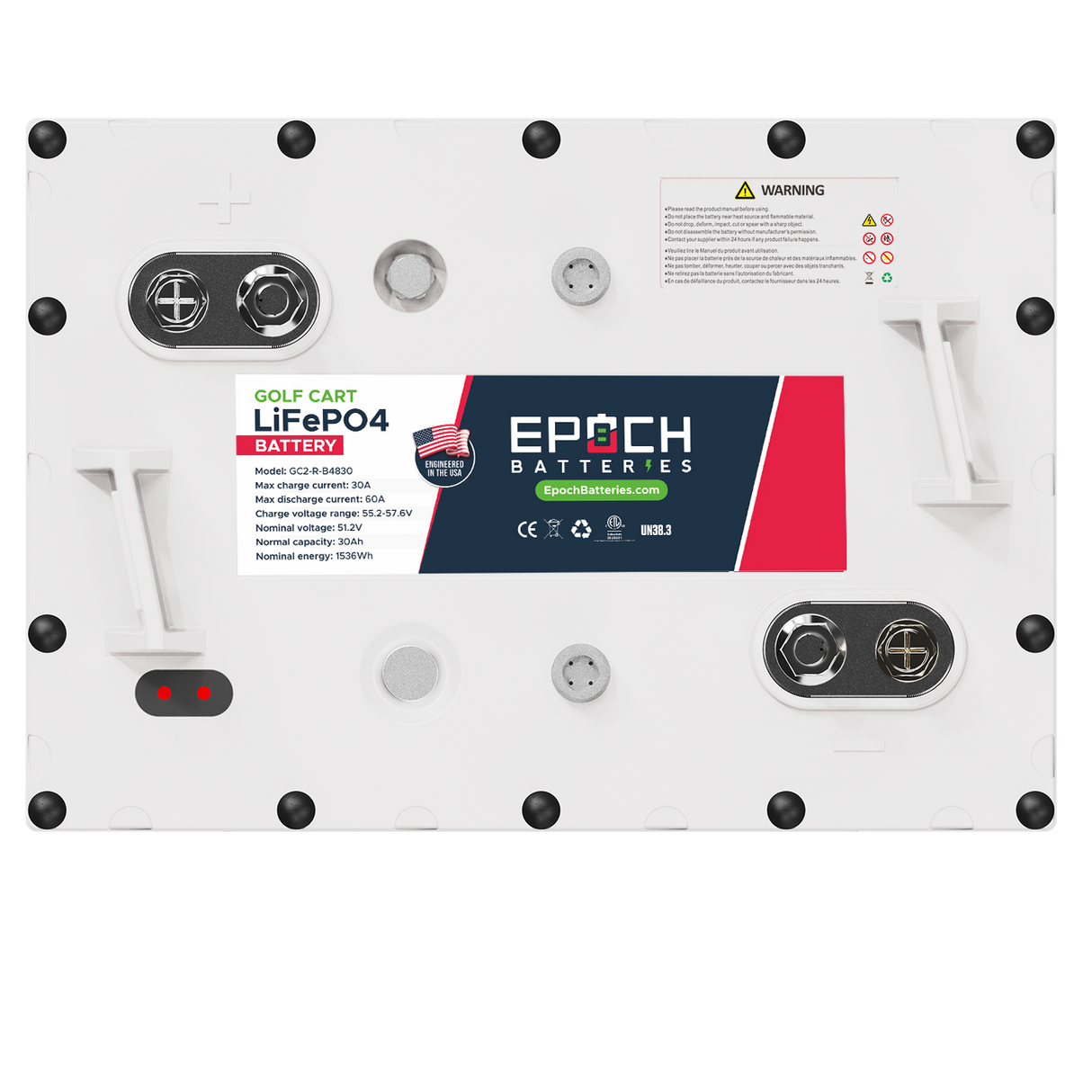 48V 30Ah (1.54kWh) GC2 - Golf Cart LiFePO4 Lithium Battery — image 4
