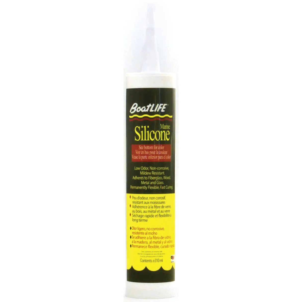 Marine Silicone Rubber Sealant, Clear 10.6 oz. Cartridge