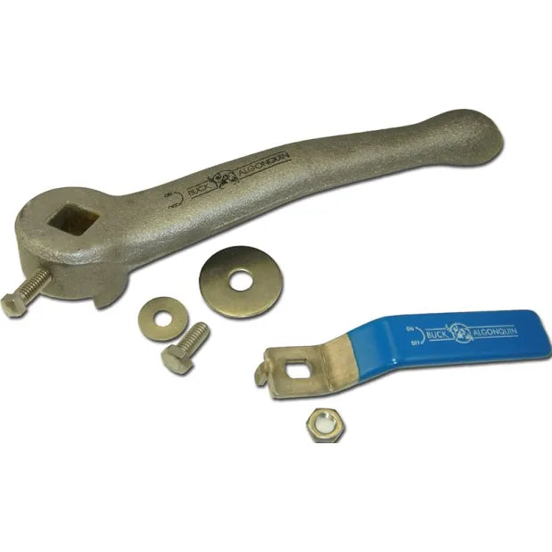 Buck Algonquin Stainless Steel Handle Kit F/00BBV200LP - Blue Vinyl Coated