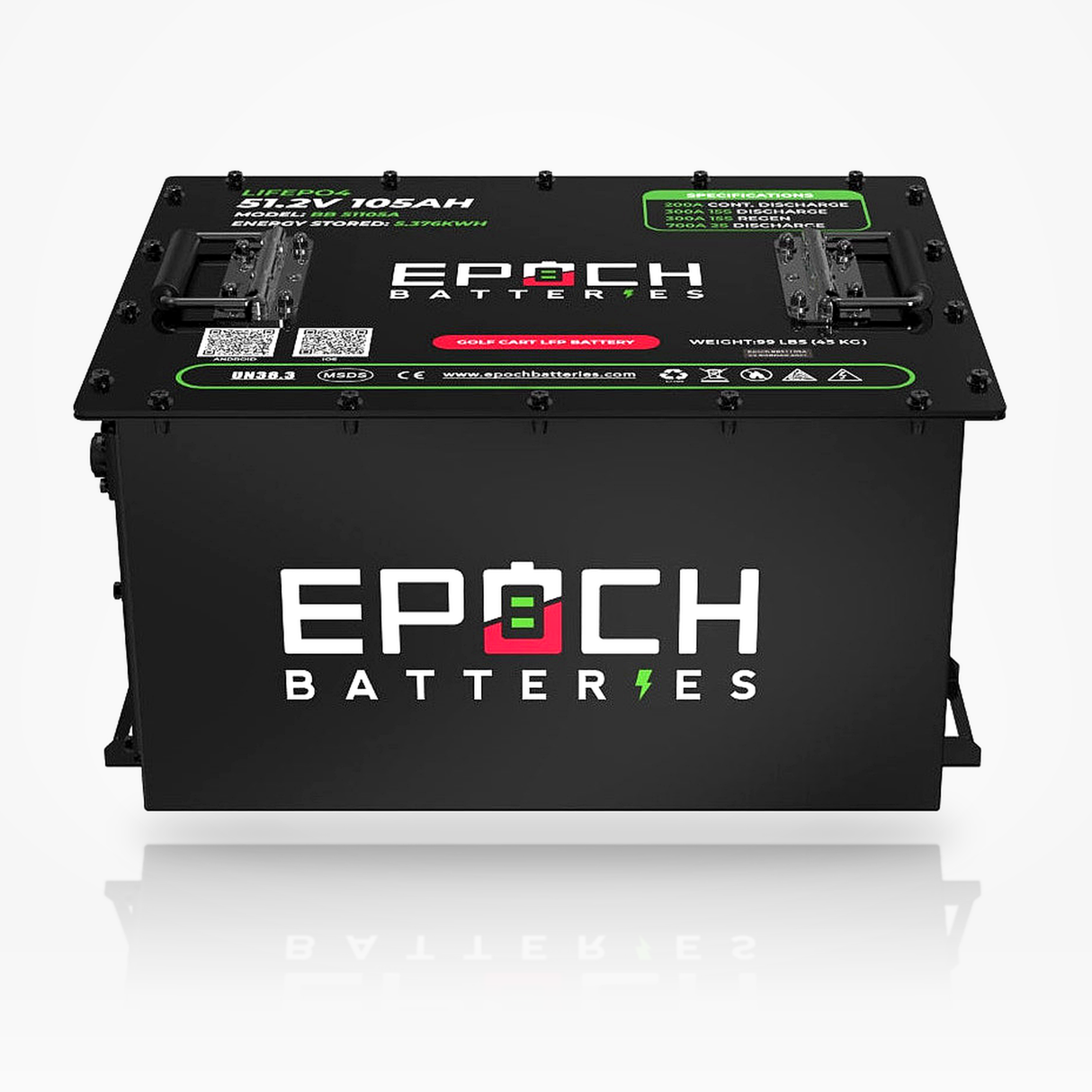 48V 105Ah Golf Cart Battery Complete Kit - Lithium (LiFePO4)