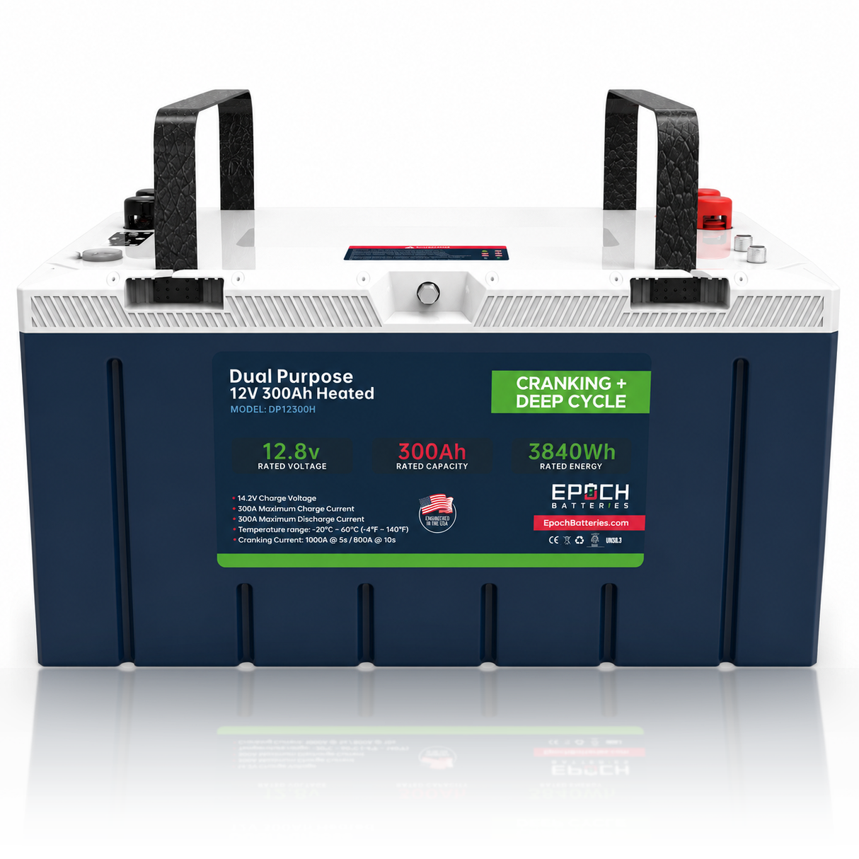 12V 300Ah Cranking & Deep Cycle Lithium Battery (Dual Purpose) - Pro Series