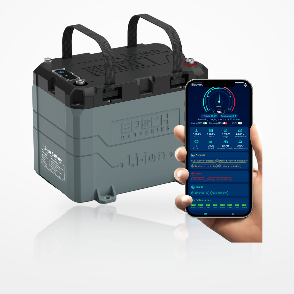 24V 100Ah LiFePO4 Battery (2.56kWh) — image 6