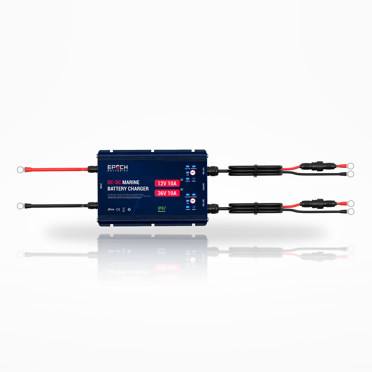 Dual-Output 12V/36V Marine DC-DC Charger | Charge on the Run — image 2