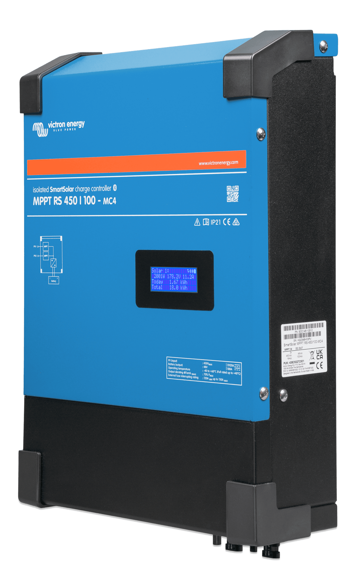 Victron SmartSolar MPPT 450/100-MC4 VE.Can VE.Direct 450/100 - left