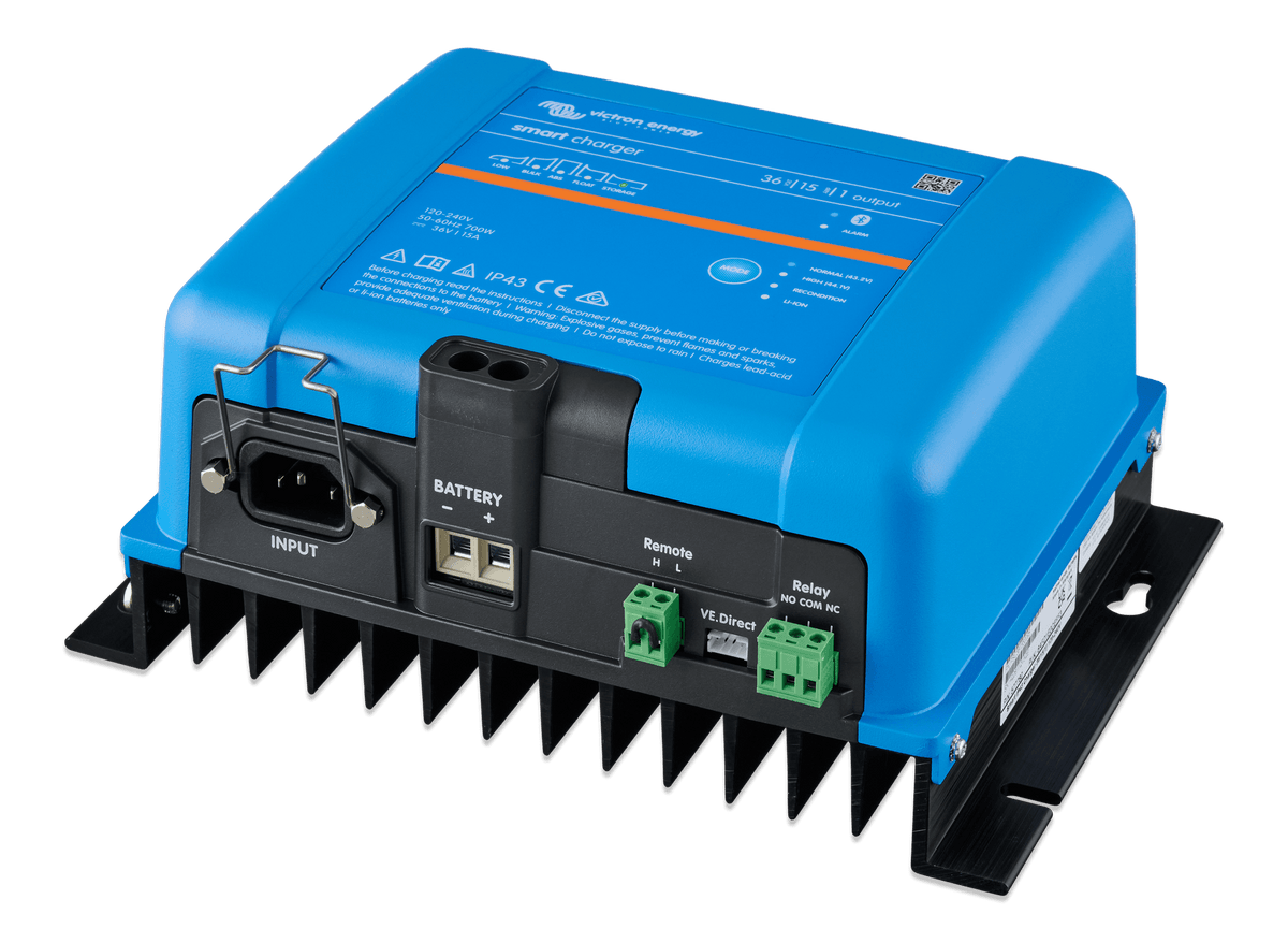 Victron Smart IP43 Charger 36V 15 (1) 120-240V - left