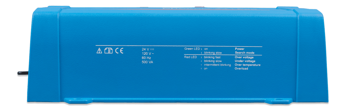 Victron Inverter 24/500 120V VE.Direct NEMA GFCI (UL 458) - side