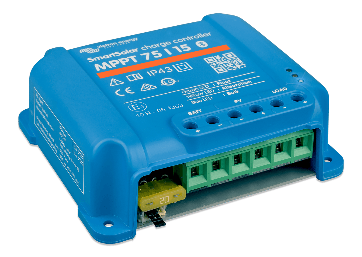 Victron SmartSolar MPPT Charge Controller - 75V - 15AMP - left