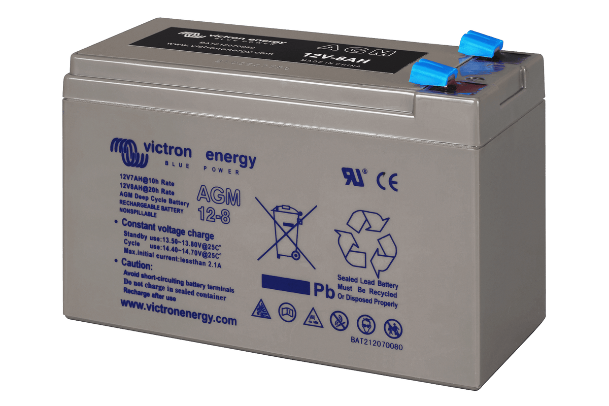 Victron 12V/8Ah AGM Deep Cycle Battery - left