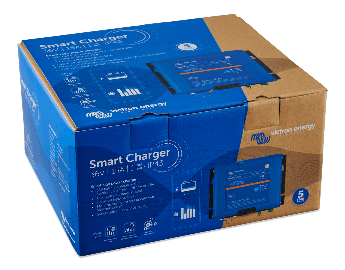 Victron Smart IP43 Charger 36V 15 (1) 120-240V - box