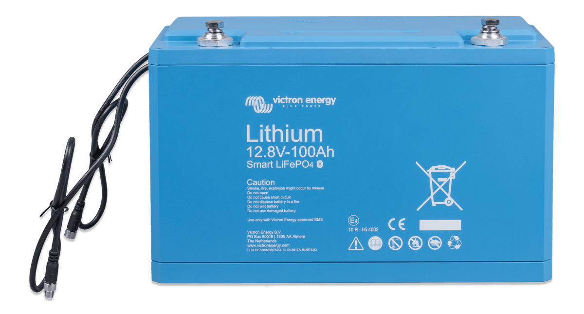 Victron LiFePO4 Battery 12.8V/100Ah Smart - front-top