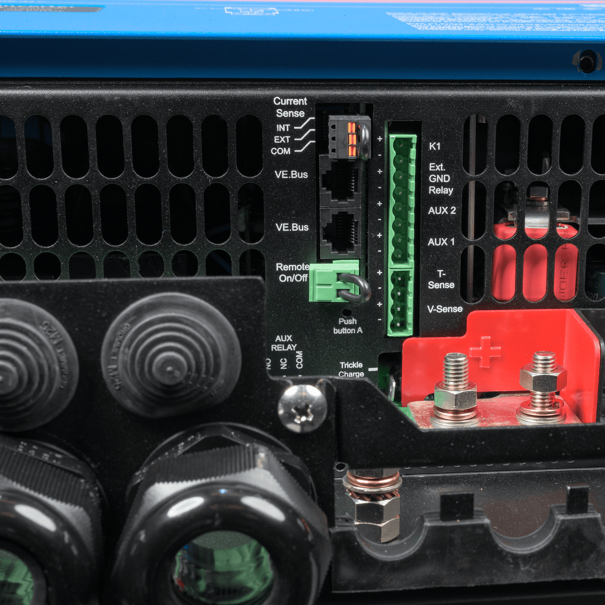 Victron MultiPlus-II 24/5000/120-95 120V - connections-close-up