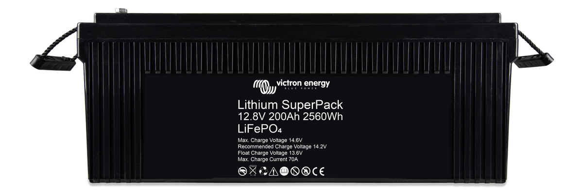 Victron Lithium SuperPack 12.8V/200Ah (M8) - front
