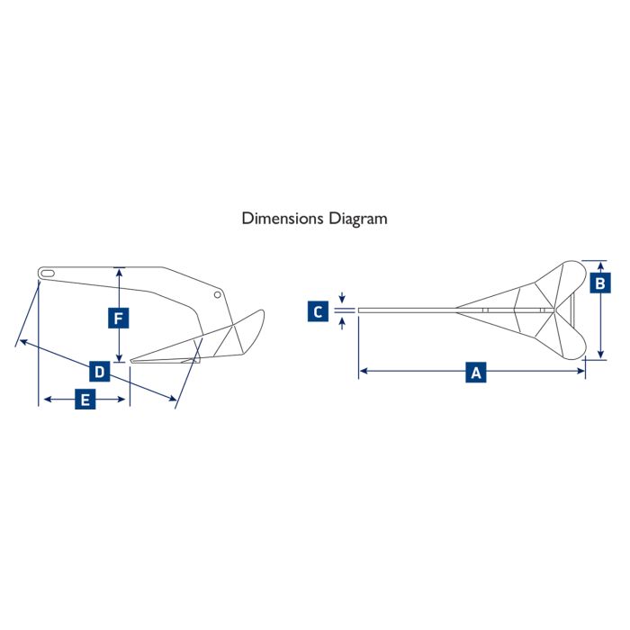 Lewmar DTX Stainless Steel Anchor