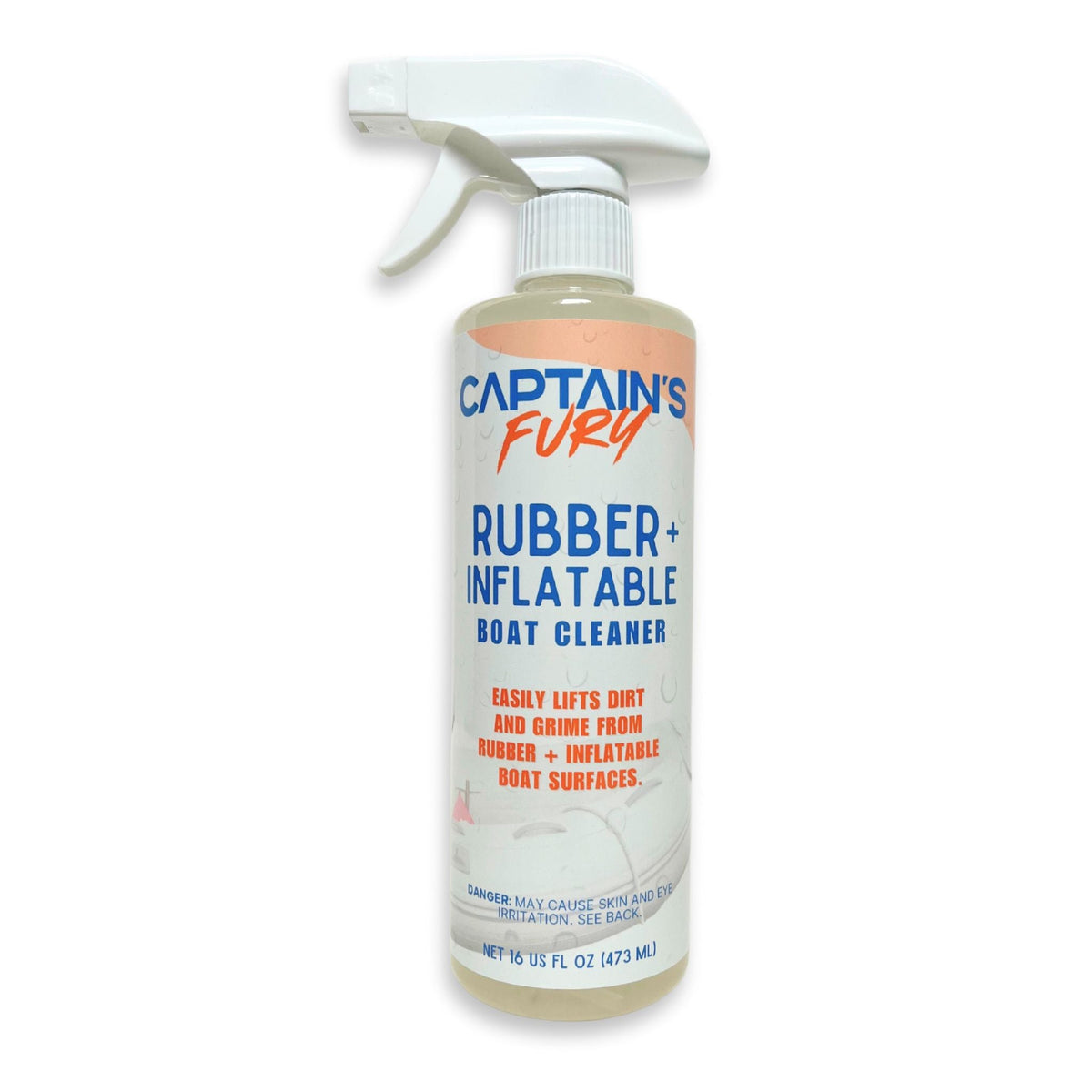 Captain's Fury Rubber & Inflatable Boat Cleaner 16oz