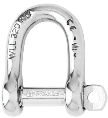 Self-locking D shackle - Dia 5 mm -01202