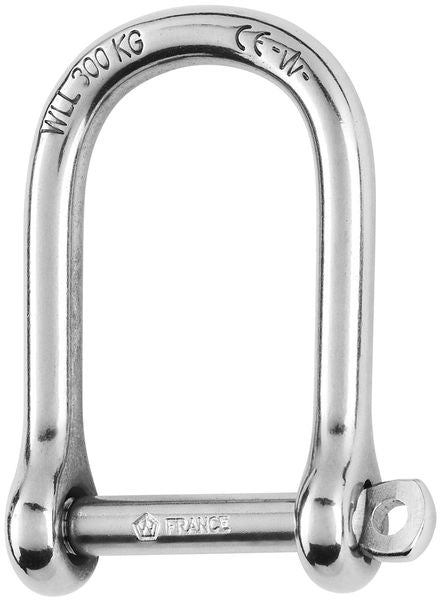 Self-locking large shackle - Dia 6 mm - 01263