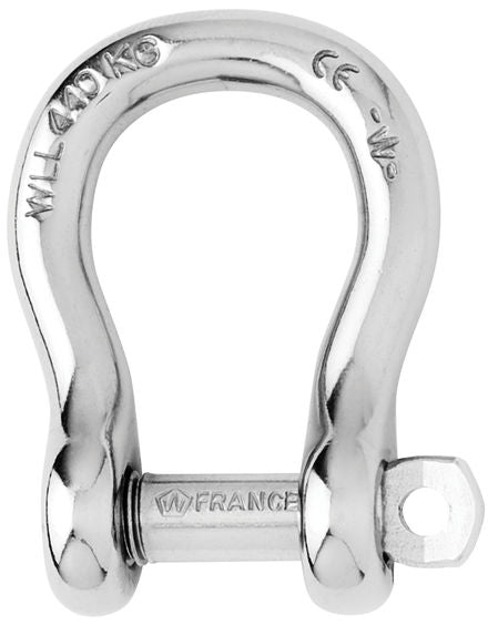 Captive pin bow shackle - Dia 6 mm -