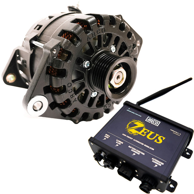 ARCO Zeus A225S 1"-2" Alternator w/Terminal Block & Zeus High-Energy Alternator Regulator [4014-AZ1000]
