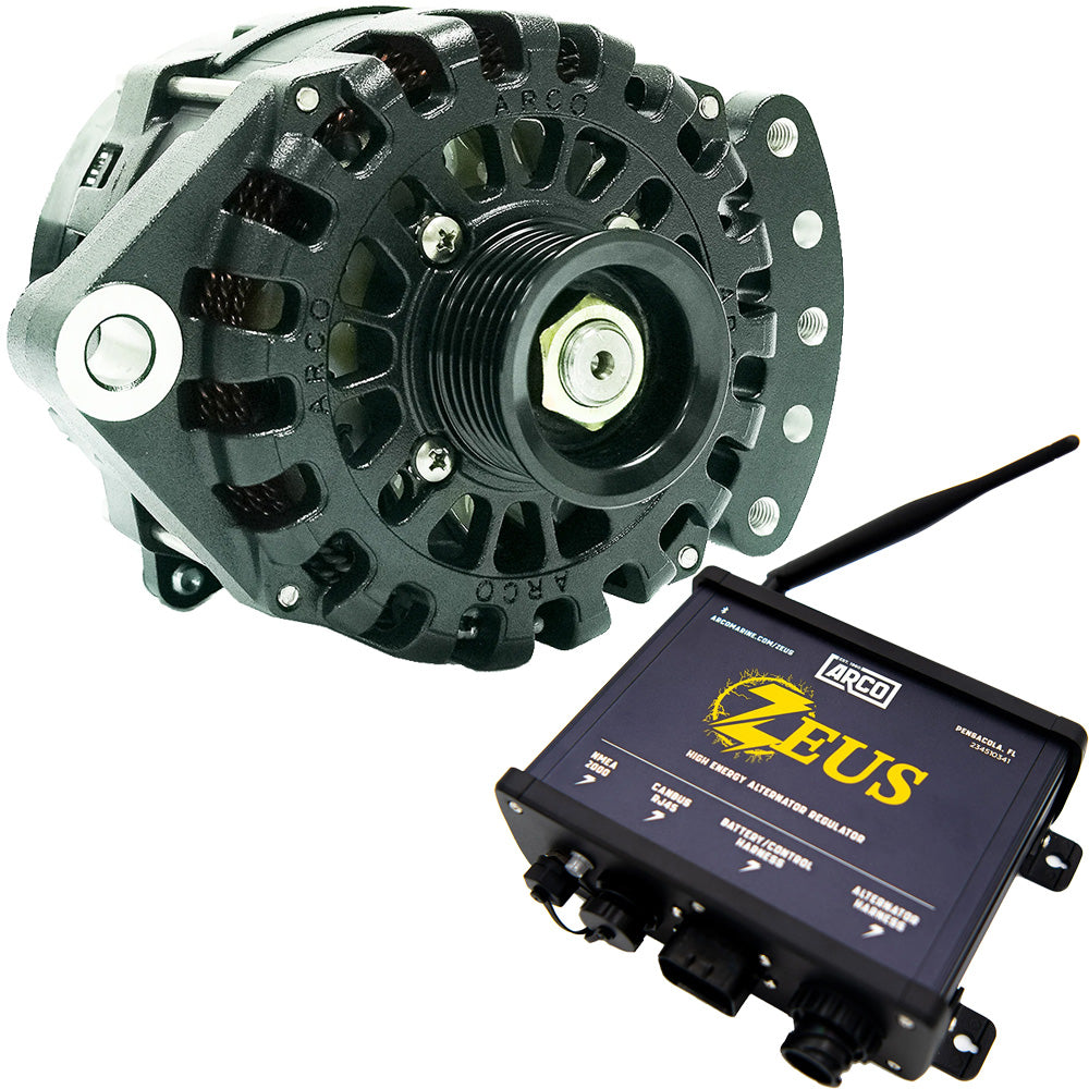 ARCO Zeus A225S 1"-2" Single Foot Alternator w/Isolated Ground, Regulator & Zeus High-Energy Alternator Regulator [4016-AZ1000]