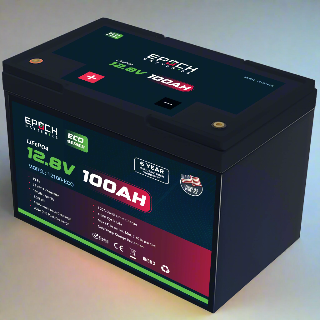 12V 100Ah Eco Series LiFePO4 Battery (1.28kWh) — image 3