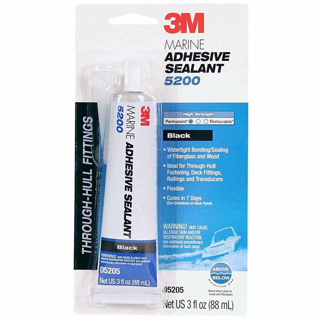 3M 5200 Polyurethane Adhesive/Sealant, Black Model # 124778 Mfg # 5205
