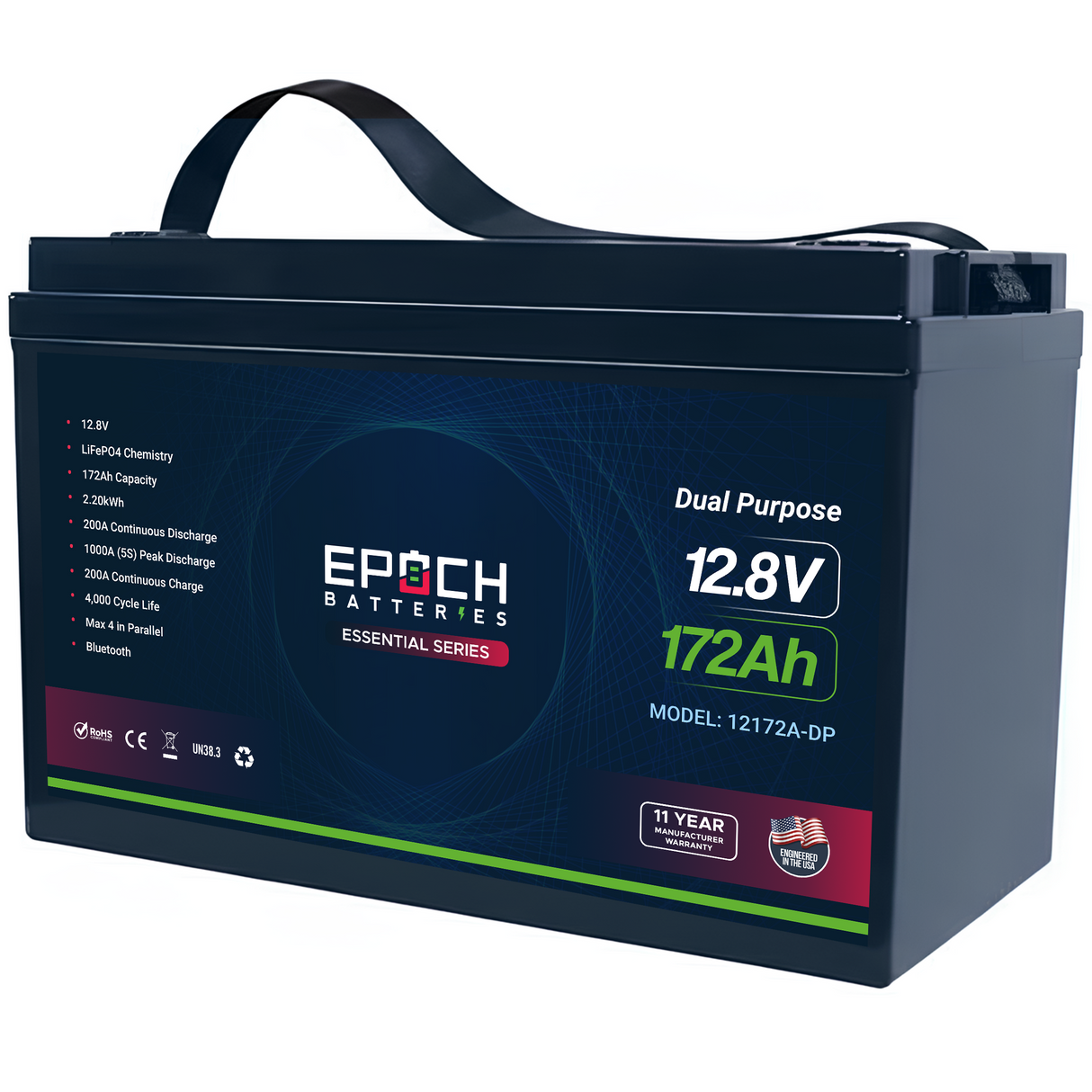 12V 172Ah Cranking & Deep Cycle (Dual Purpose) LiFePO4 Battery — image 2