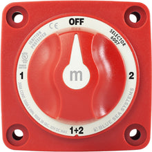 Blue Sea 6007 m-Series (Mini) Battery Switch Selector Four Position Red [6007]