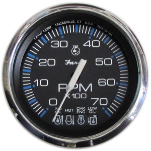 Faria Coral 4" Tachometer, 6000 RPM, Gas Inboard & I/O [F33004]