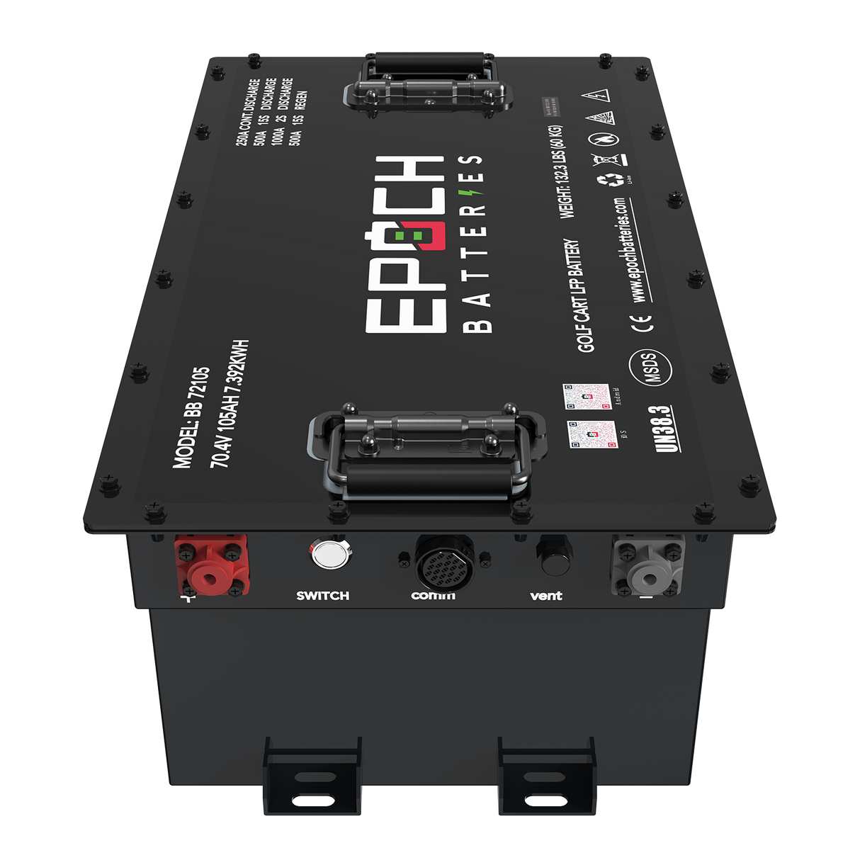 70.4V (72V) 105ah Golf Cart Battery Complete Kit - Lithium (LiFePO4) — image 4