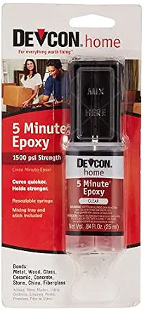 Devcon 20845 High Strength 5-Minute Epoxy, 0.84 oz.