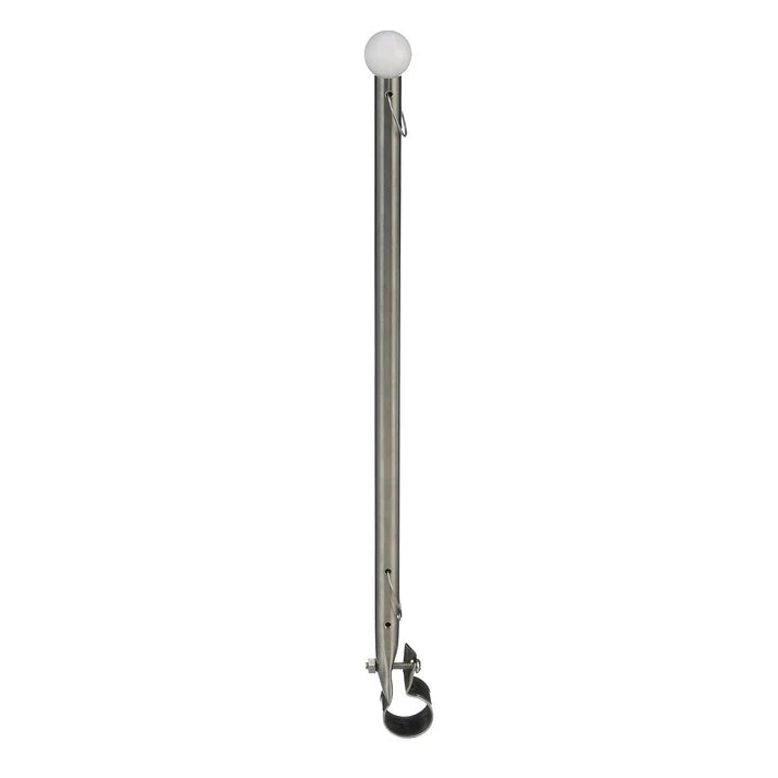 SeaChoice 7/8in Rail Clamp Flag Staff 15-3/16in Long