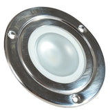 Lumitec Shadow - Flush Mount Down Light - Polished SS Finish - 3-Color Red/Blue Non Dimming w/White Dimming [114118]