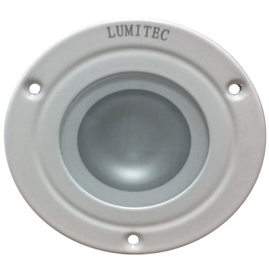 Lumitec Shadow - Flush Mount Down Light - White Finish - 3-Color Red/Blue Non-Dimming w/White Dimming [114128]