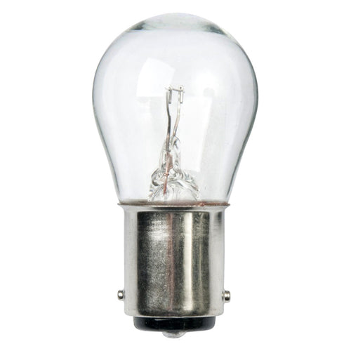 Ancor® 521142 - 12V DC 18.4W 21CP White S8 BA15D Base Incandescent Light Bulb, 2 Pack