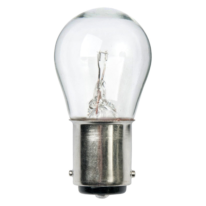 Ancor® 521142 - 12V DC 18.4W 21CP White S8 BA15D Base Incandescent Light Bulb, 2 Pack