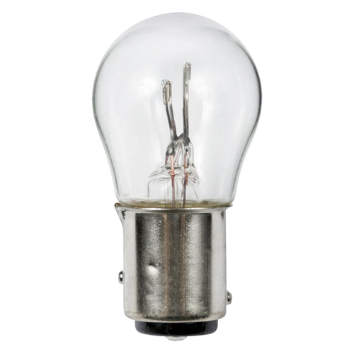 Ancor® 521157 - 12V DC 27/8W White S8 BAY15S Base Incandescent Light Bulb, 2 Pack