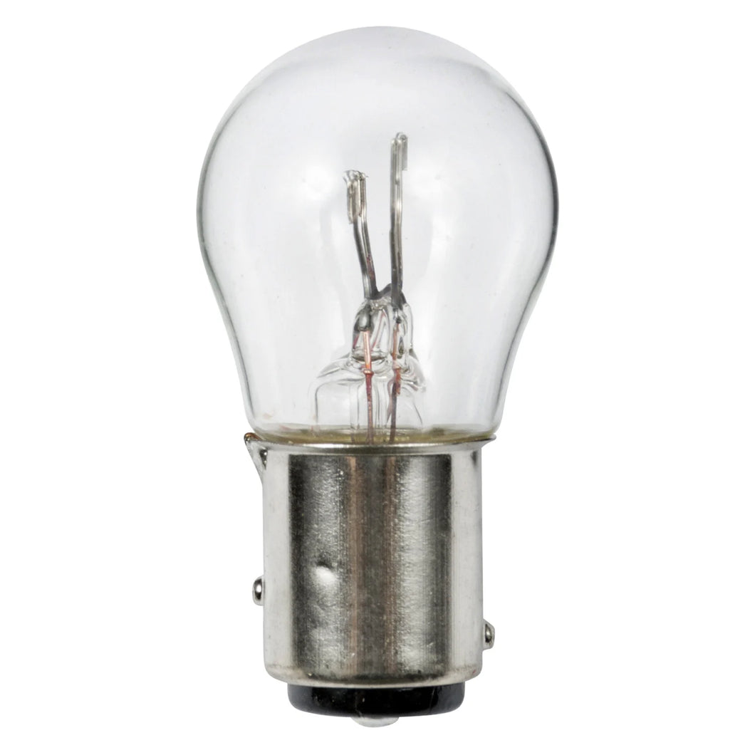 Ancor® 521157 - 12V DC 27/8W White S8 BAY15S Base Incandescent Light Bulb, 2 Pack