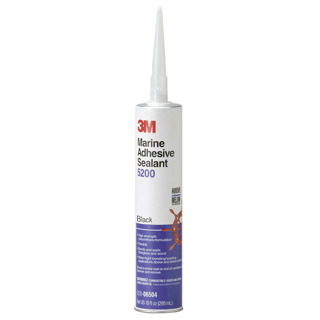 3M 5200 Black Marine Adhesive Sealant 5200 10 oz