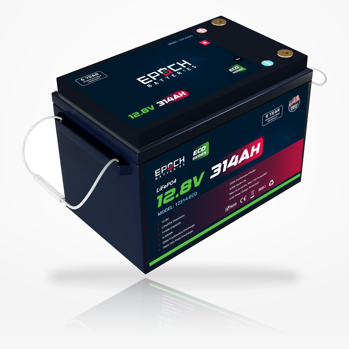 12V 314Ah Eco Series LiFePO4 Battery (4.02kWh) — image 2