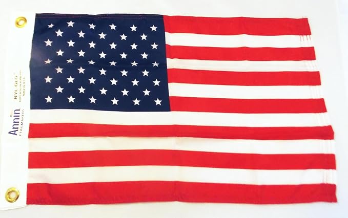 Annin Flagmakers Nylon American Flag - 12 x 18 Inch (Model 2480)