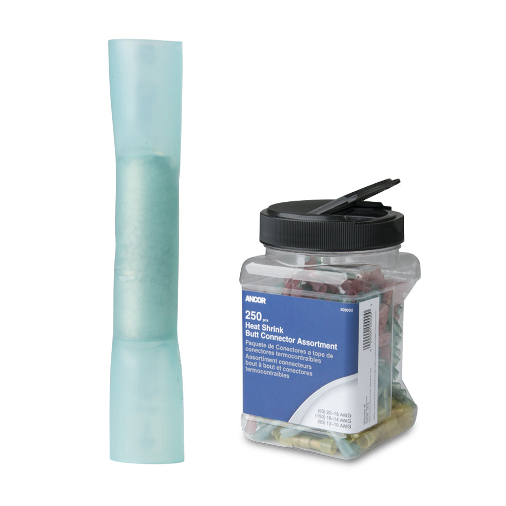 Ancor Heat Shrink 16-14 AWG / 250-Pack / Butt Connector