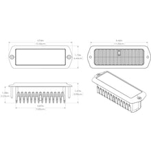Lumitec Capri2 - Flush Mount LED Flood Light - Black Housing - 2-Color White/Blue Dimming [101186]
