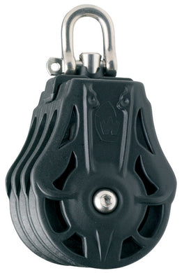 Triple plain bearing block - Sheave 55 - Swivel head